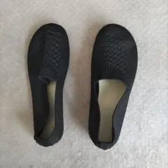 ブラック メッシュ スリッポン