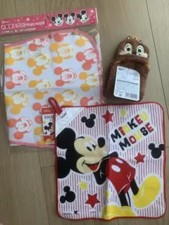ミッキーマウス タオル ビブ セット