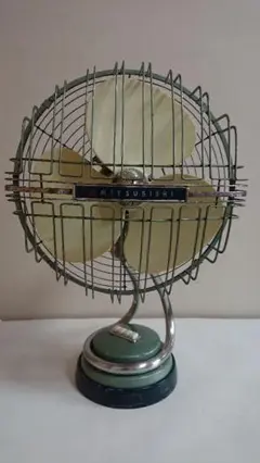 三菱扇風機 DM-12L(?) /シルバーグリーン/アンティーク