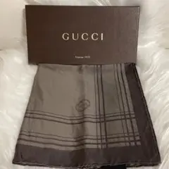GUCCI★スカーフ★茶色系★箱付き★美品
