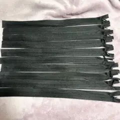 黒　ファスナー　30cm 10本