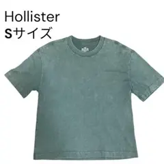 Hollisterヘビーウエイト ボクシー クロップ Tシャツ Sサイズ 緑