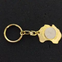 オーストラリア地図型キーホルダー 新品未使用