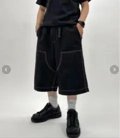 【KOOKY'N/クーキー】BRONXダブルニーワイドハーフパンツ　早い者勝ち