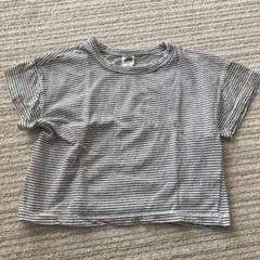 韓国子供服　ボーダーシャツ