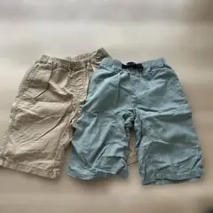 キッズ用ハーフパンツ 2枚セット GLOBAL WORK & ユニク 150