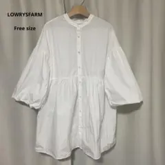 【最終値下げ】LOWRYSFARM バルーンギャザーチェニックFree size
