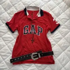 【y2k 00s】gapギャップ　ポロシャツ　ロゴt マクブリング　平成ギャル