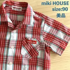 美品 Miki House ミキハウス 90 半袖 開襟シャツ ヴィンテージ