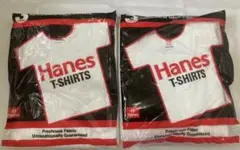 貴重❗️ ヘインズ　赤ラベル Tシャツ3枚パック2個セット6枚 白　S 未使用①