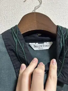 BED J.W. FORD ベッドフォード　刺繍　コーデュロイシャツ