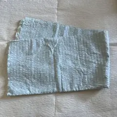 水色ドット柄綿生地