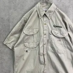 BRUNSWICK OUTDOOR　アウトドア　半袖シャツ　古着　ベージュ　M