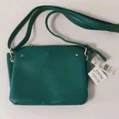 ドレスキップ DRESKIP レザーショルダーバッグ グリーン