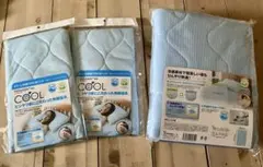 冷感素材 水色 シングルサイズ掛け布団 3点セット