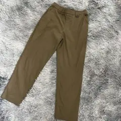 カーキ テーパードパンツ クロップド　イージーパンツ　Lサイズ