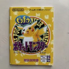 【取説のみ】ポケットモンスター ピカチュウ　取扱説明書
