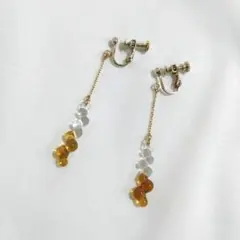 HARIO Lampwork Factory イヤリング tawawa 透漆