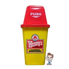 Wendy's ゴミ箱 ウェンディーズ アメリカン オシャレ 蓋付き●新品未使用