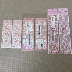 シール デコ 硬質ケース デコレーション リボン ハート ピンク うさぎ くま