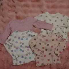 ZABA 花柄 長袖Tシャツ 4枚セット