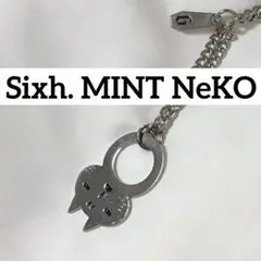 【美品・希少】MINT NeKOミントネコ ネックレス Sixh. シルバー