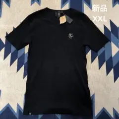 新品　カールカナイ　半袖Tシャツ　ブラック　刺繍ロゴ　サイズXXL 黒/金
