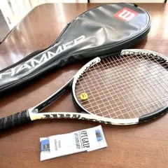 【Wilson】テニスラケット　HAMMER 新品のグリップテープとケース付き