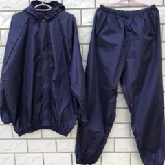 レインコート 雨具 カッパ ★大人用防水防塵上下セット ゆったり手首足ゴム虫対策