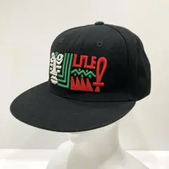 NINE RULAZ LINE フラット バイザー キャップ ブラック