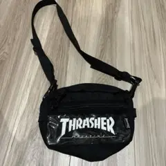 THRASHER ブラックショルダーバッグ　スラッシャー　GU WEGO