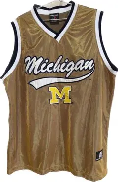 バスケットウェア　メンズ タンクトップ ゴールド（Michigan)【XL】