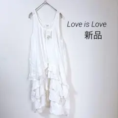 【ラブイズラブ】 【新品タグ付き】ロング キャミワンピース コットン100％