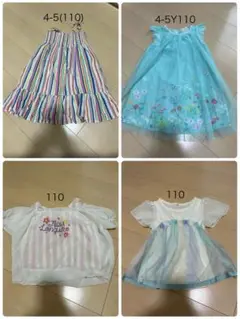サンドレス&ワンピース、ふわふわ生地チュニック2枚　計4点セット
