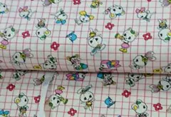 SALE✨【廃番】シーチング ハニーチューン レトロアニマル 格子柄♡
