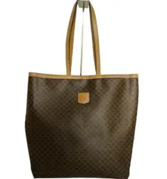 CELINE セリーヌ トートバッグ マカダム柄 ハンドバッグ レザー 革 鞄