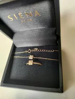 未使用　SIENA ROSE シエナロゼ イニシャルブレスレットT K10 未使用 SIENA ROSE シエナロゼ イニシャルブレスレットT K10