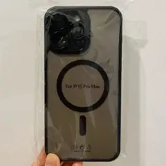 iPhone15 pro max スマホケース 黒 ワイアレス充電 ブラック携帯