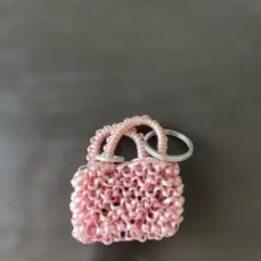 アンテプリマ　ピンク ミニバッグ型 キーホルダー