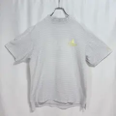 美品 le coq sportif ゴルフ ドライ素材 Tシャツ 半袖 グレー