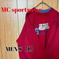 TR12【US輸入】MC sportwear　スウェット【メンズL】レッド