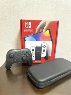 【美品】Nintendo Switch 有機ELモデル 本体＋プロコン