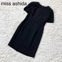 美品 miss ashida ミスアシダ ワンピース 半袖 礼服 ブラック 7