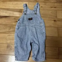 OSHKOSH オシュコシュ オーバーオール ヒッコリー 6M-9M相当
