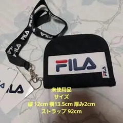 【未使用品】 FILA フィラ ラウンドウォレット 財布 ネックストラップ付き