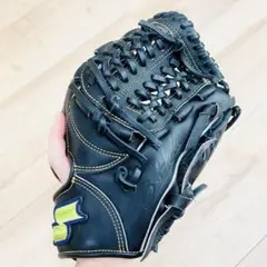 【匿名配送】★美品★SSK 野球 一般 硬式 グローブ 右投げ 内野手 ブラック