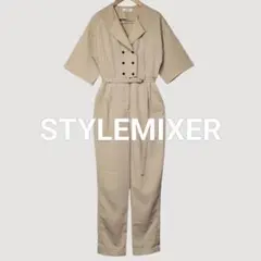 ✨良品✨ スタイルミキサー オールインワン 半袖 パンツ ベルテッド ベージュ