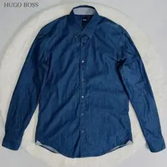【美品】HUGO BOSS ボス ウエスタンシャツ ダンガリーBD