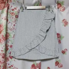 （FREEサイズ）新品未使用 レイカズン ミニスカート ストライプ