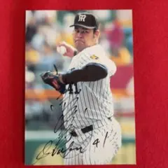 【阪神タイガース】伊良部秀樹 直筆サイン色紙（球団ロゴ入り）＋カード付き 阪神タイガース】伊良部秀樹 直筆サイン色紙（球団ロゴ入り）＋